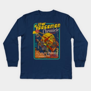 The Spaceman Chronicles sci fi Honeymoon on Titan Kids Long Sleeve T-Shirt